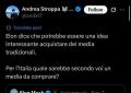 Elon Musk vuole acquisire un media mainstream; Andrea Stroppa rilancia il tema proponendo l'individuazione di target in Italia