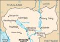 Mappa della Cambogia