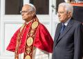 Roma, prima visita ufficiale di Papa Leone XIV al Quirinale, Mattarella: "Due popoli due Stati unica via", pontefice: "Costruiamo pace" - VIDEO