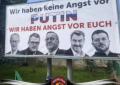 Germania, tabellone pubblicitario in Sassonia-Anhalt recita "Non abbiamo paura di Putin, ma di voi": sotto i volti di 5 leader Ue tra cui Zelensky
