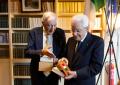 Il Presidente della Repubblica Sergio Mattarella con Cosimo Ceccuti 