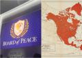 La geografia semantica del logo 'Board of Peace', tra storpiatura del simbolo Onu e riferimenti impliciti alla mappa del 'Technate of America'