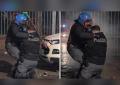 Scontri a Torino, foto poliziotto Calista abbracciato dal collega che l'ha soccorso modificata con l'AI, Polizia: "Non generata da noi"