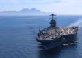 Portaerei Uss Ford arrivata a Haifa, pronta a difendere Israele da missili e droni Houthi e Iran in caso di raid - VIDEO