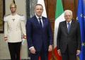 Mattarella riceve il presidente della Polonia Karol Nawrocki