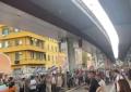 Sciopero per Gaza, il corteo a Roma sotto la tangenziale est