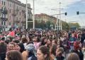 In piazza Torino per Gaza e Flotilla contro Bezos e Von der Leyen