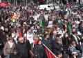 Manifestazione per Gaza a Parigi, sostegno al popolo palestinese