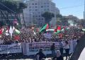 E' partito il grande corteo a sostegno di Gaza e della Flotilla a Roma