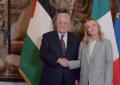Meloni accoglie Abu Mazen a Palazzo Chigi, poi insieme ad Atreju