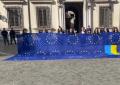 Flash mob davanti Palazzo Chigi: "No fly zone sui cieli dell'Ucraina"