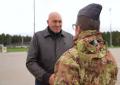 Il Ministro della Difesa Guido Crosetto incontra i militari italiani in Estonia