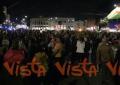 Il corteo per la Global Sumud Flotilla arriva a Piazzale Ostiense a Roma