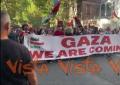 "Morte al sionismo, Gaza arriviamo", gli striscioni al corteo per la Palestina a Roma