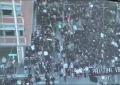 Un fiume di gente al corteo pro Gaza a Roma, le immagini dagli elicotteri della Polizia