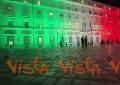 4 Novembre, Palazzo Chigi illuminato con il tricolore per la Festa delle Forze Armate