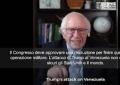 Bernie Sanders: Trump non ha il diritto di attaccare il Venezuela