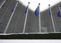 Neve a Bruxelles, ecco Palazzo Berlaymont, sede della Commissione Ue, imbiancato