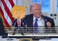 Trump con spilletta di s&eacute; stesso cartoon: Si chiama &ldquo;Happy Trump&rdquo;, ma io non sono mai contento