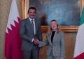 Milano Cortina 2026, la premier Meloni incontra l'Emiro del Qatar a Milano