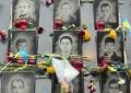 Il sacrario delle vittime della guerra in Ucraina a Kiev