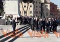 L'arrivo di Mattarella all'Altare della Patria per la Giornata dell'Unit&agrave; Nazionale