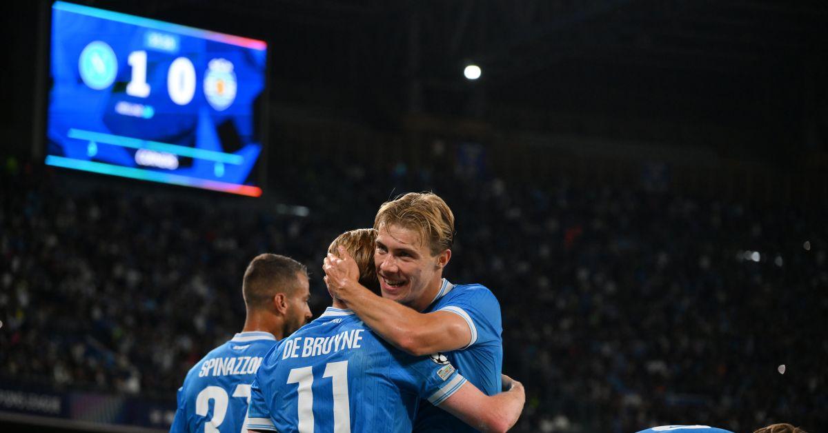 Doppietta di Hojlund, Napoli batte Sporting 2 1