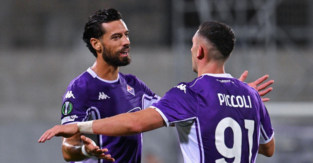 Piccoli e Ndour gol, Fiorentina Sigma Olomouc 2 0