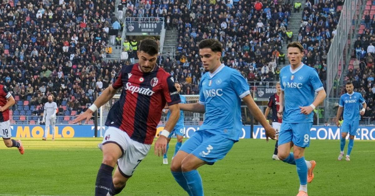 Il Napoli cade 2 0 a Bologna, decidono Dallinga e Lucumì Il Napoli cade 2 0 a Bologna, decidono Dallinga e Lucumì
