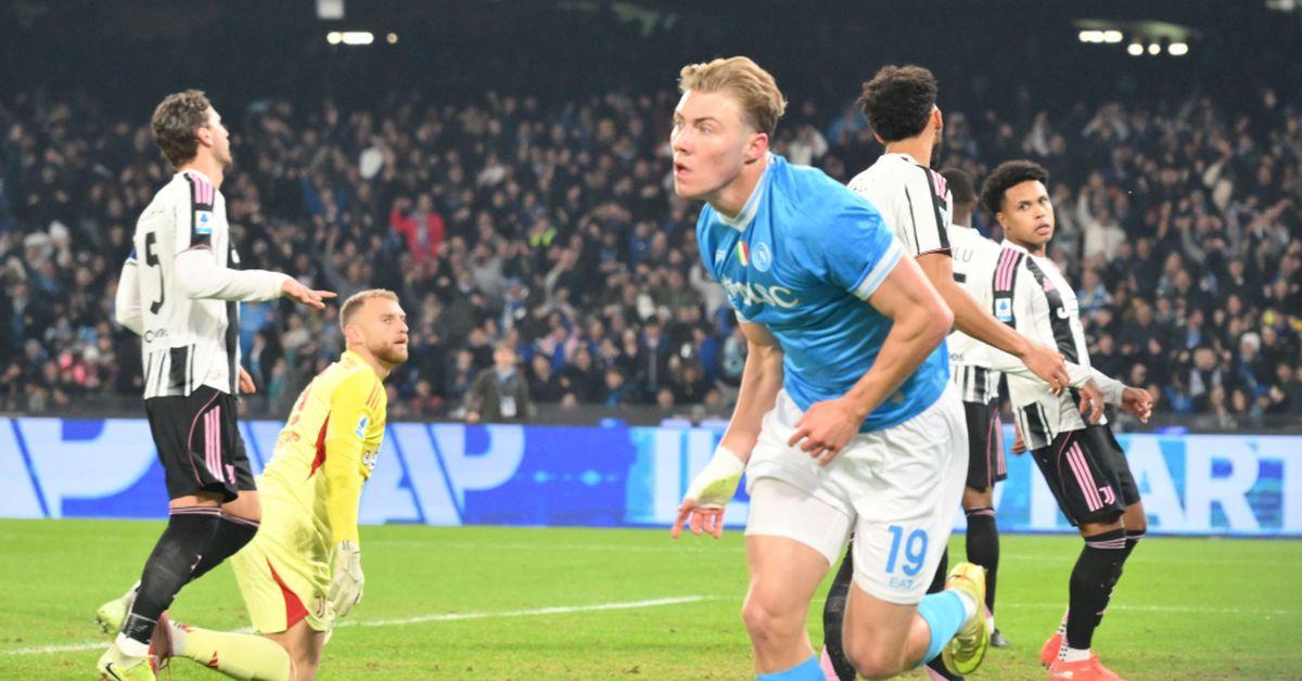 Il Napoli batte 2 1 la Juve e torna in vetta, doppietta di Hojlund Il Napoli batte 2 1 la Juve e torna in vetta, doppietta di Hojlund