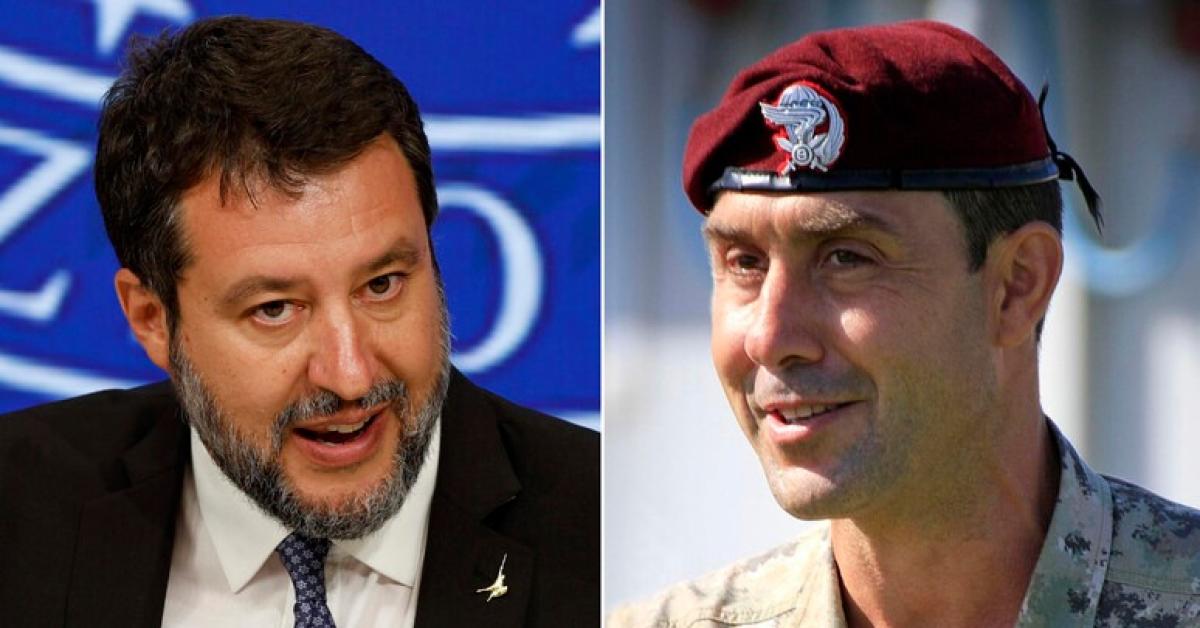 addio di vannacci alla lega il generale contro salvini matteo parla tanto poi china il capo e si mette in posizione prona