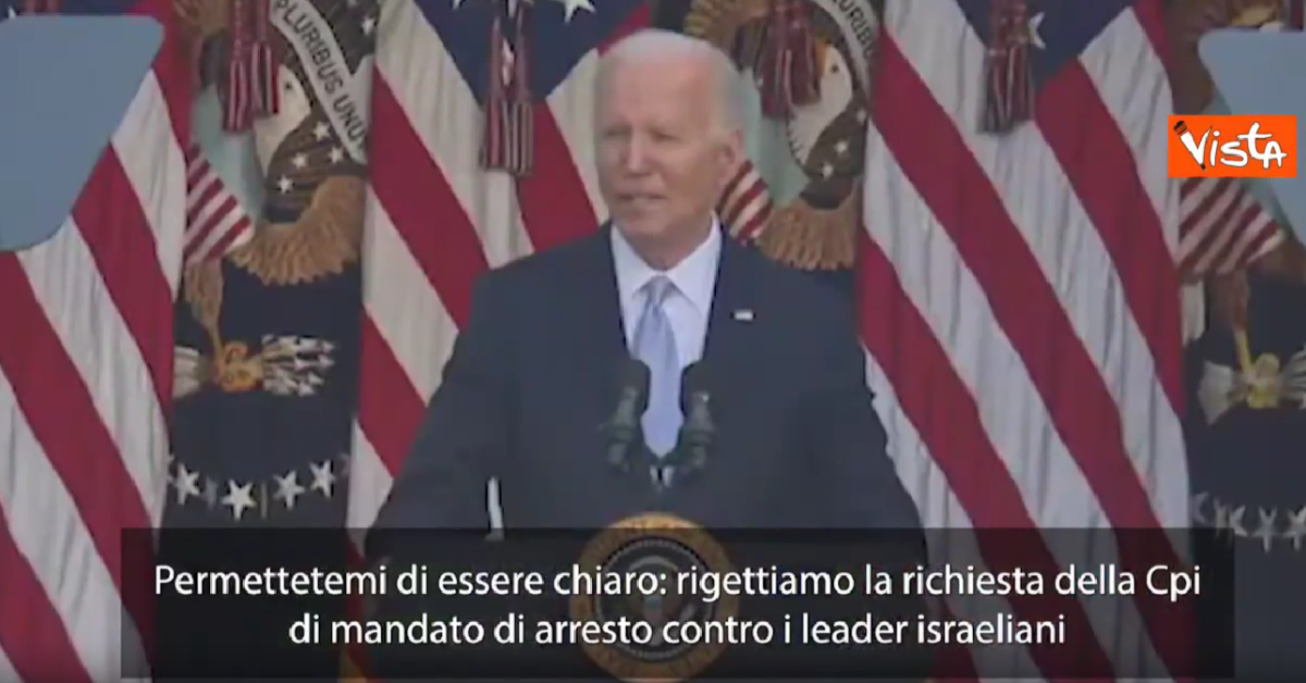 Mandato di cattura per Netanyahu, Biden si risveglia negazionista e  attacca la corte dell’Aja: “Oltraggioso, nessun genocidio a Gaza”   VIDEO