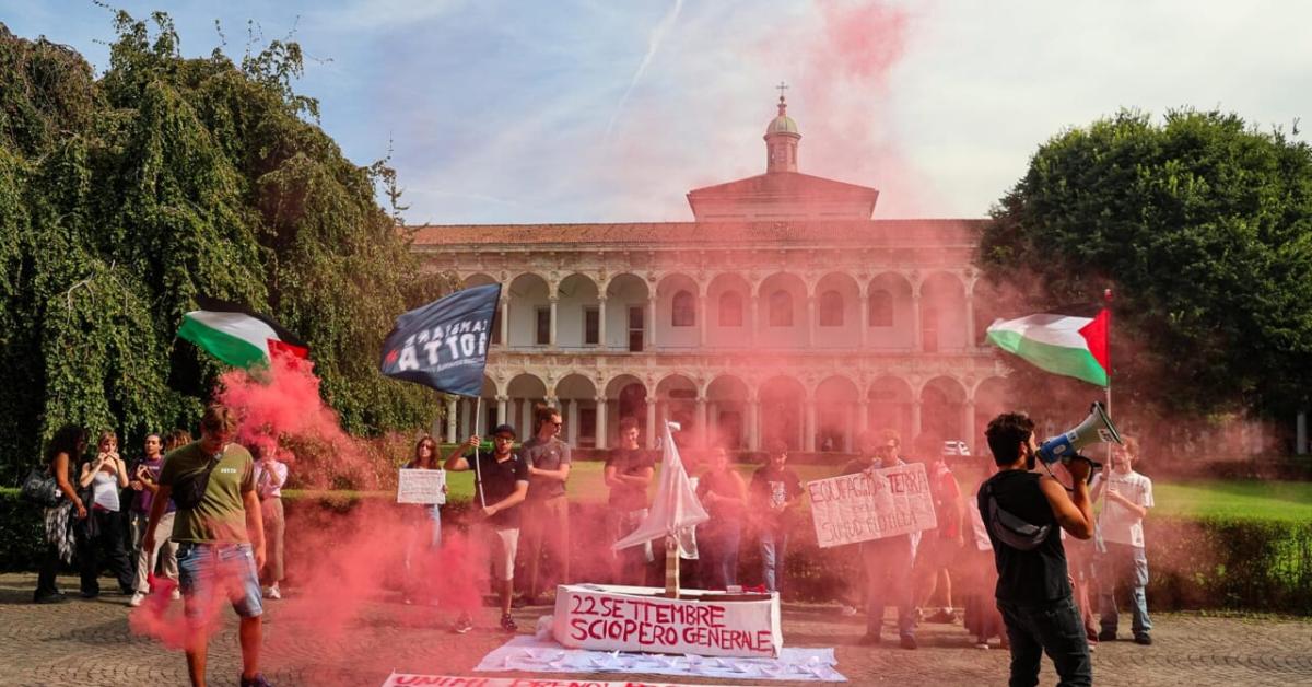 universit224 statale di milano contro genocidio a gaza annunciato stop ad accordi con enti israeliani studenti finalmente presa di posizione
