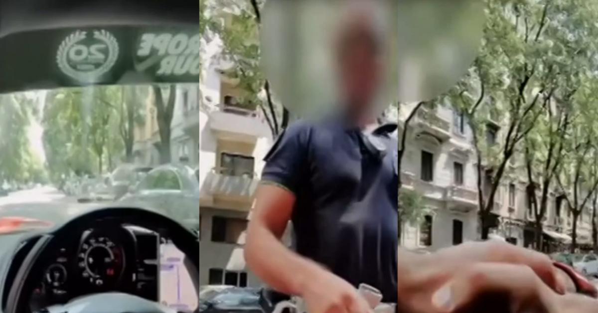 Milano, sgasa e corre con la Ferrari in centro, i vigili gli fanno i complimenti per l Milano, sgasa e corre con la Ferrari in centro, i vigili gli fanno i complimenti per l