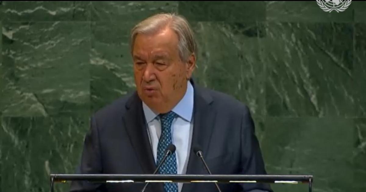 Assemblea Onu, Guterres: "Palestinesi hanno diritto allo Stato, serve cessate il fuoco e rilascio ostaggi, soluzione a 2 Stati unica possibile"   VIDEO