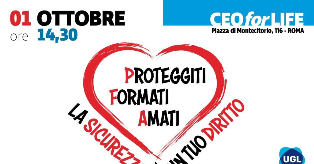 Conferenza Stampa UGL “Ottobre Mese della Sicurezza 2025”