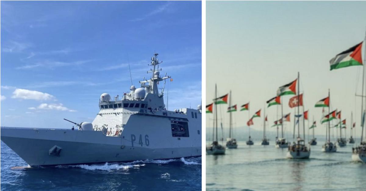 Flotilla a 120NM da Gaza, anche Spagna abbandona scorta, fregata Furor resta a distanza, ex sindaca Barcellona: “Delusione”; salpata marina israeliana
