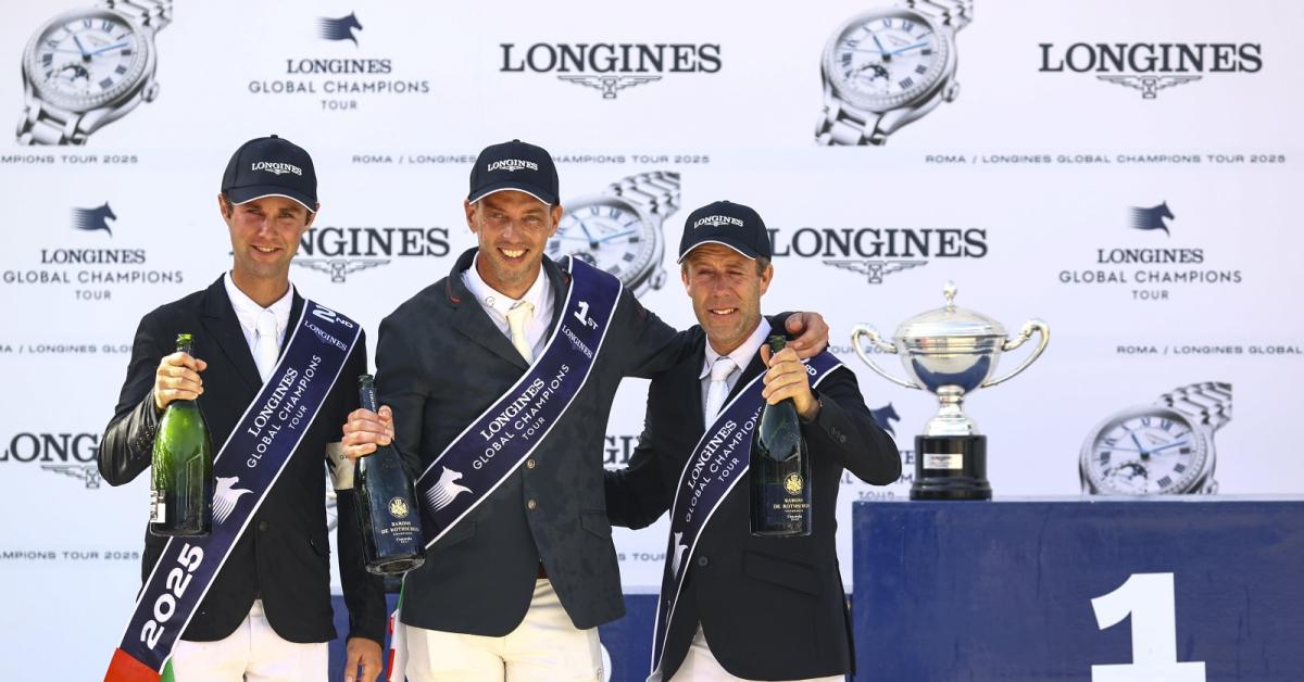 Gran Premio LGCT di Roma 2025, Smolders trionfa in sella a Monaco, al 2° posto Thomas con Qalista DN, al 3° posto van der Vleuten con Beauville Z N.O.P.