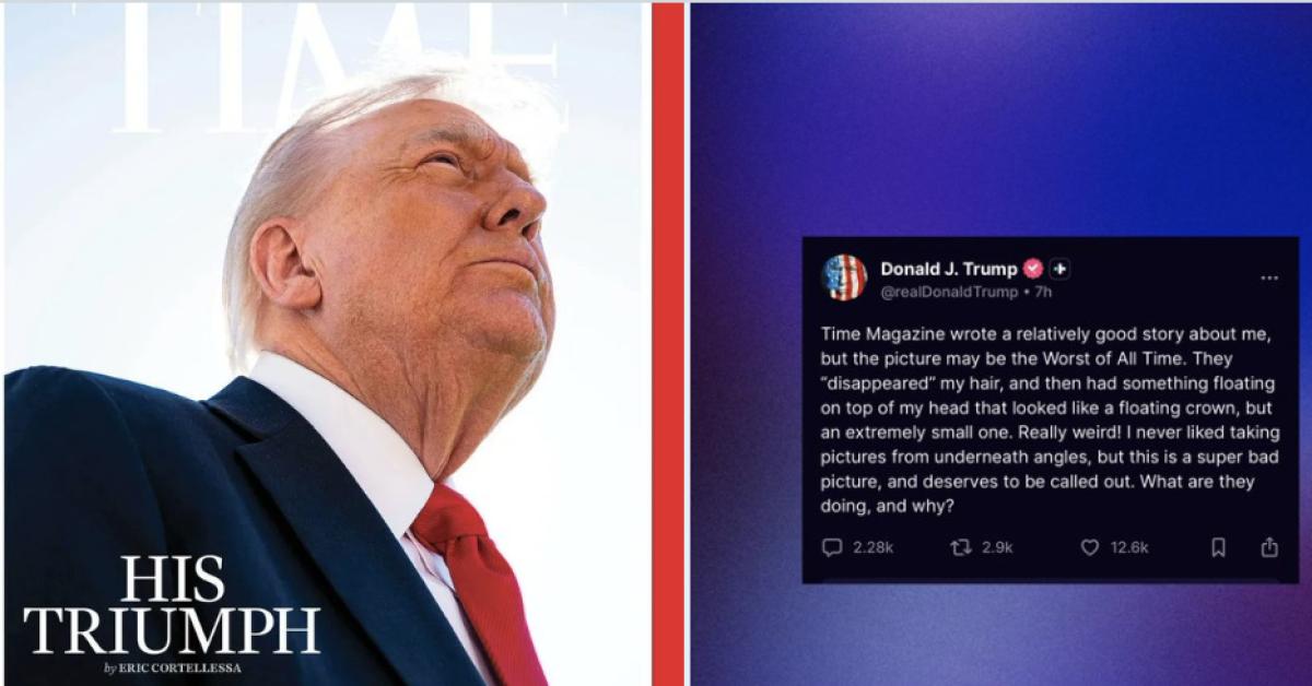 Usa, Trump in copertina sul Time dopo firma su “piano di pace”, ma tycoon attacca rivista: “Foto orribile, sono senza capelli” Usa, Trump in copertina sul Time dopo firma su “piano di pace”, ma tycoon attacca rivista: “Foto orribile, sono senza capelli”