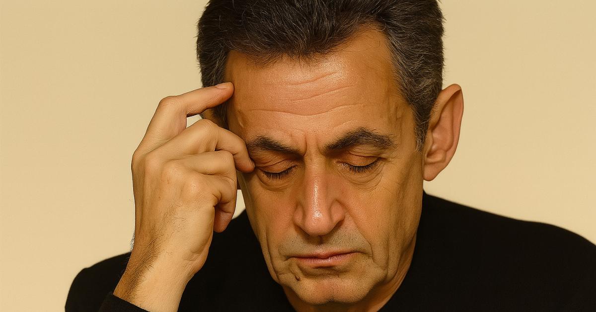 Sarkozy in carcere in isolamento con un Sarkozy in carcere in isolamento con un