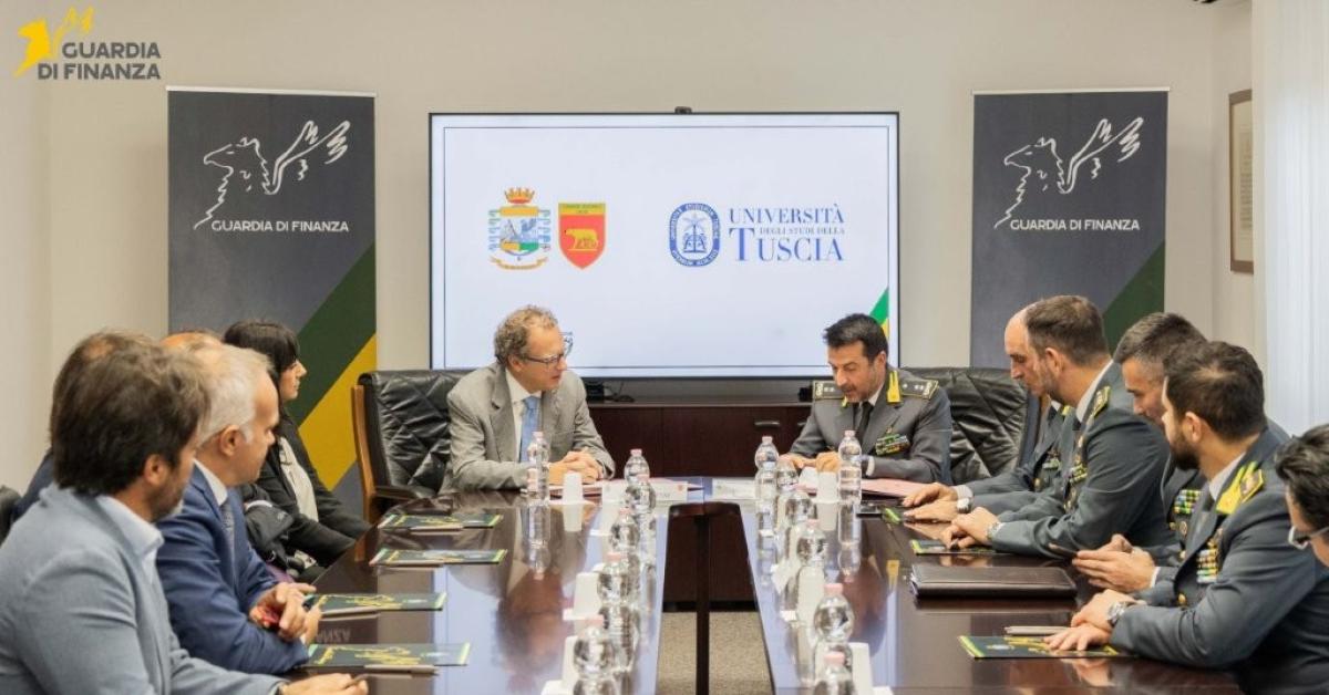 formazione guardia di finanza e universit224 degli studi della tuscia di viterbo insieme per l8217attivazione di specifiche attivit224 formative e corsi di aggiornamento a favore del personale del corpo