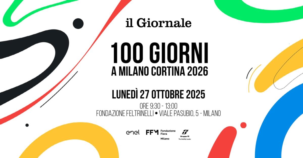 Il Giornale presenta "100 giorni a Milano Cortina 2026. Il racconto dei Giochi" Il Giornale presenta "100 giorni a Milano Cortina 2026. Il racconto dei Giochi"