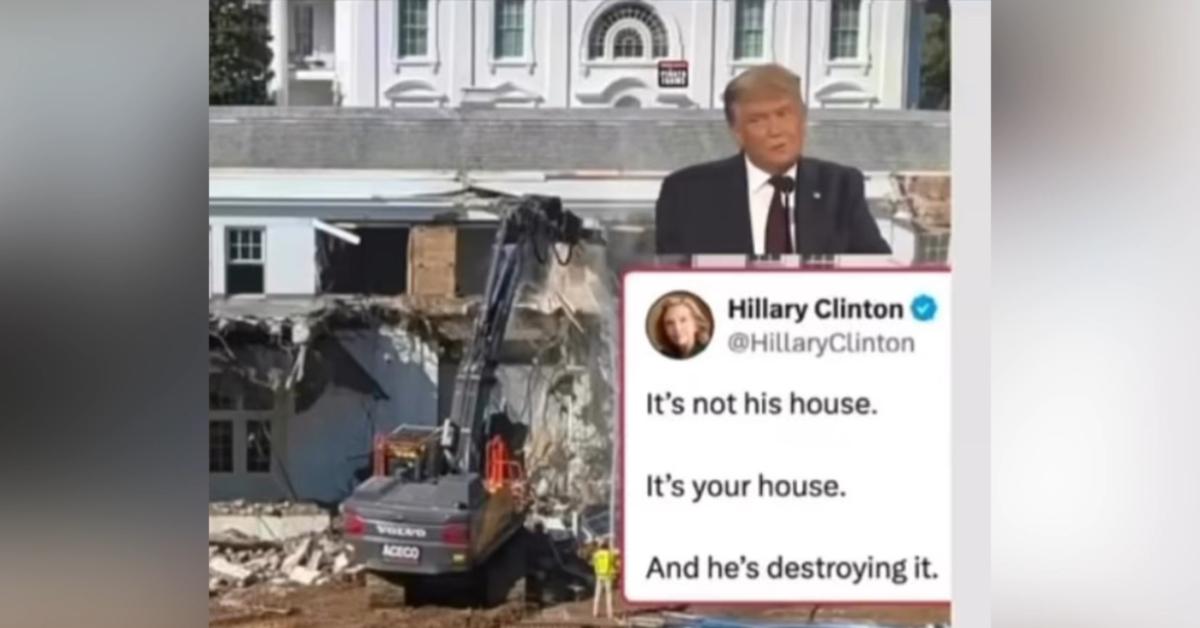 Hilary Clinton contro Trump: "Sta distruggendo la Casa Bianca", tycoon "Darò alla sala da ballo il nome "Monica Lewinsky""   il POST fake virale Hilary Clinton contro Trump: "Sta distruggendo la Casa Bianca", tycoon "Darò alla sala da ballo il nome "Monica Lewinsky""   il POST fake virale