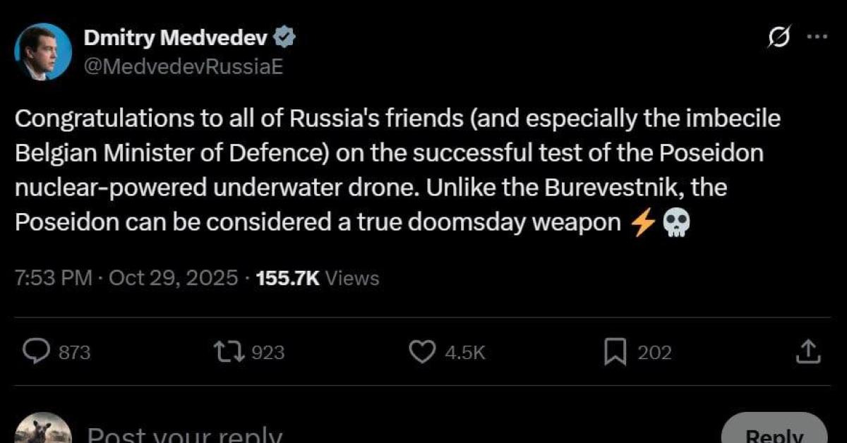 Russia, ministro Francken accende la miccia: "Se Putin attacca, spazzeremo via Mosca", Medvedev risponde dandogli dell