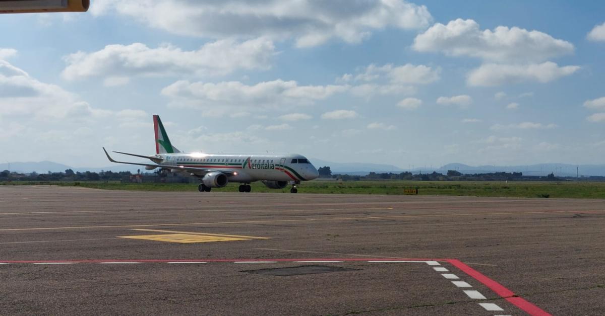 Aeroitalia: aereo decollato dal Gino Lisa di Foggia per Milano Malpensa