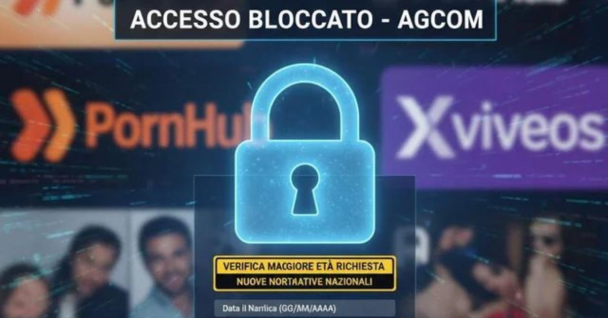 Siti porno, 4 su 45 piattaforme adeguate a nuove leggi italiane per riconoscimento età, Agcom: “3 mesi di tempo per chi ha sede all’estero”
