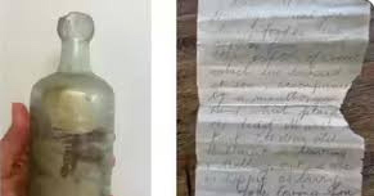 Australia, trovato messaggio in bottiglia scritto da un soldato nel 1916, durante la Prima guerra mondiale, per la madre: "Tutto va bene, il cibo è buono"   VIDEO