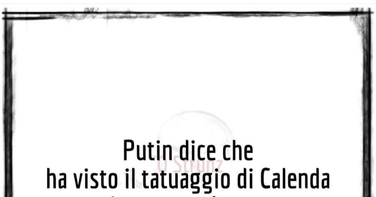 Calenda e il tatuaggio sull