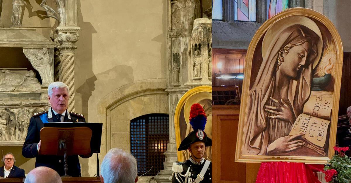 Napoli, cardinale Battaglia celebra Virgo Fidelis patrona dei  Carabinieri in basilica di S. Chiara, presente il Com. Interr. Ogaden Massimo Masciulli