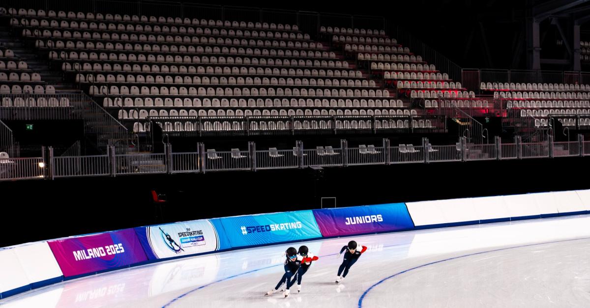 Fiera Milano apre la nuova pista di pattinaggio di velocità e completa il Milano Speed Skating Stadium per gli eventi dei Giochi Milano Cortina 2026